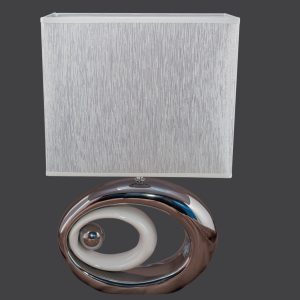 ΛΑΜΠΑ INOX-ΛΕΥΚΟ ΜΕ ΑΣΗΜΙ ΚΑΠΕΛΟ LA123990